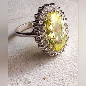 Gemstone & 925 Silver Ring